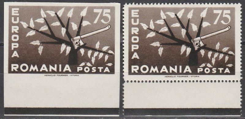 Romania Europa 1962 MNH Perf & Imperf  (S1957)