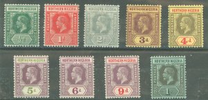 Northern Nigeria #40-48 Unused Single (King)