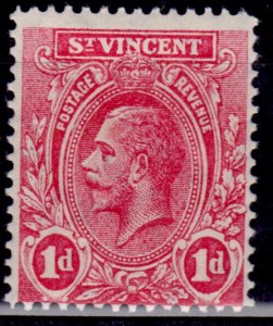 St. Vincent 1913-17, King George V, 1p, sc#105, MLH