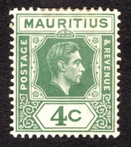 1938, Mauritius 4c, MH, Sc 213