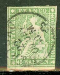 Switzerland 40 used CV $100