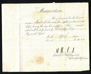 GB Scotland Cover Military Official OHMS Lettersheet SUTHERLAND 1864 38a.22