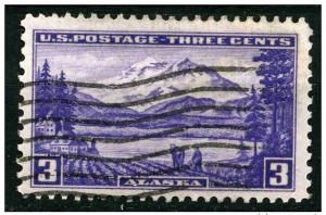 USA 1937 - Scott 800 used - 3c, Alaska 