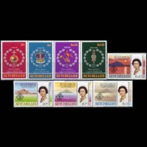 SEYCHELLES 1977 - Scott# 380-7 Reign of QEII Set of 8 NH