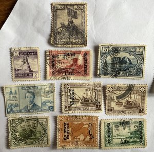 Iraq stamps x 10, various 1920s