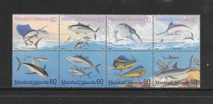 FISH - MARSHALL ISLANDS #595 MNH