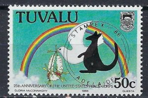 Tuvalu 374 MNH 1956 Overprint (ak3058)