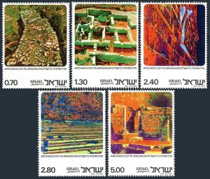 Israel 611-615, MNH. Michel 680-684. Excavation of Old Jerusalem, 1976.