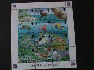 SOLOMON ISLANDS-SC#874-PHILEX FRANCE'99 WORLD STAMP SHOW MNH-FULL SHEET-VF