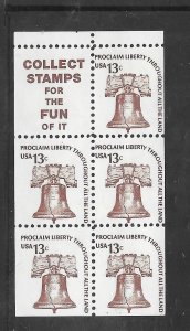 #1595D MNH Complete Booklet Pane