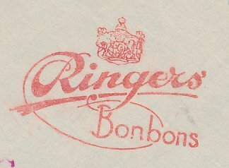 Meter cover Netherlands 1936 Chocolate factory Ringers - Bonbons - Rotterdam