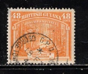 BRITISH GUIANA Scott # 236 Used - Forest Road In The Interior