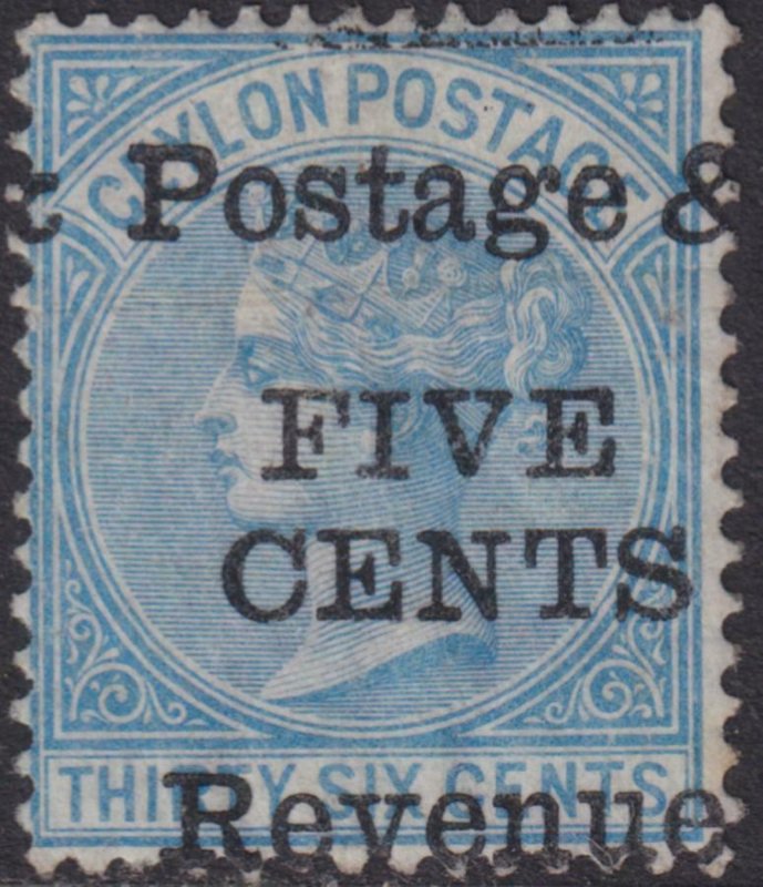 Ceylon 1885 SC 97 Mint