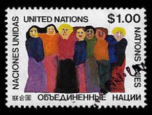 United Nations #293 Used; $1 People of the World (1978)