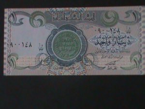 IRAQ CENTRAL BANK OF IRAQ-1 DINARS-UN- CIRCULATED BANK NOTE-VF-PATERM #3