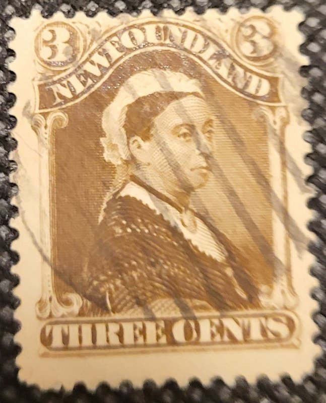 Canada, Newfoundland, 1880-96, #51, Q. Victoria, 3c umber, used, SCV$4.75