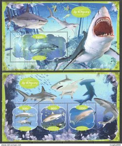 2020 Fauna Sharks Marine Life 1+1 ** Ja581