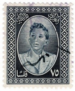 (I.B) Iraq Revenue : Duty Stamp 75f (King Faisal II)