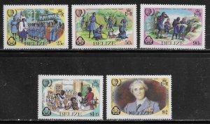 Belize Scott #'s 745 - 749 MNH
