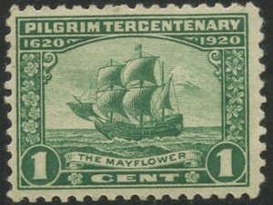 US Sc#548 1920 1c Pilgrim Issue F-VF Centered OG Mint LH
