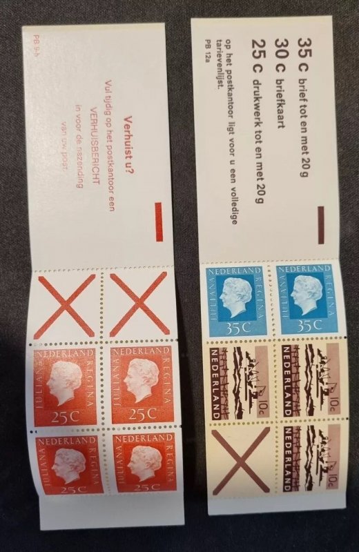 Nederland Big Collection Of Booklet STAMPS 1971-1972+3+6 .. 10 Booklet's...