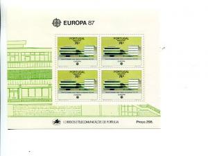 Portugal  Madeira 1987 Europa mini sheet   Mint VF NH