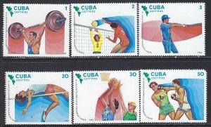 Cuba 2598-2603 MNH GAMES SPORTS R7-129