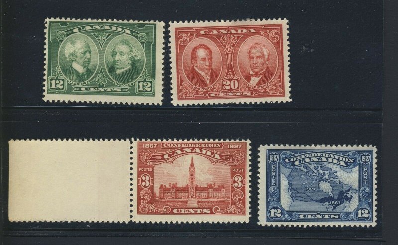 4x Canada M Stamps #143-3c #145-12c #147-12c & #148-20c Guide Value = $75.00