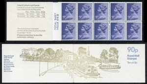 SG FG6A 1978-79 90p Regents Canal Complete Booklet Selvedge Left Side