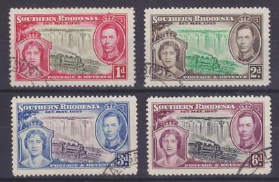 Southern Rhodesia Sc 38-41 used 1937 Coronation cplt VF