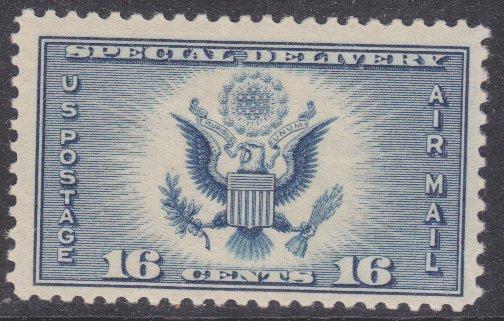 US sc#CE1 1934 16c Airmail Special Delivery MLH