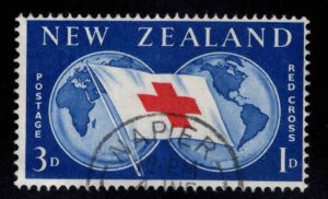 New Zealand Scott B56 Used Red Cross Semi Postal stamp