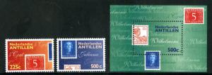 NETHERLANDS ANTILLES 921-2 S/S MH SCV $7.25 BIN $3.50 STAMP/STAMP