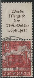 Germany Scott # B182, label A11.3, used, se-tenant, Mi# S264