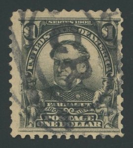 USA 311 - 1 Dollar Farragut - F/VF Used with heavy cancel