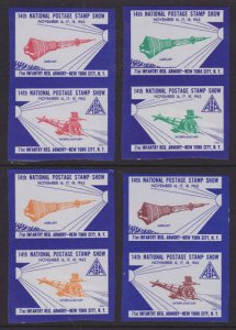 US MNH. 1962 ASDA Labels, imperf vertical Space pairs, VF