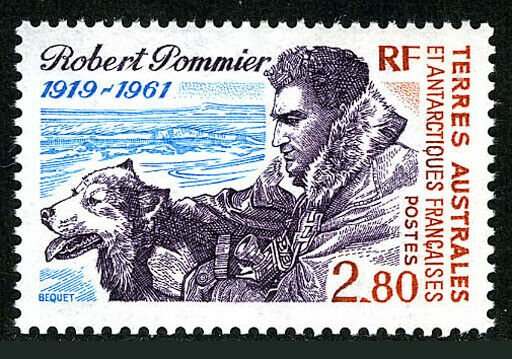 FSAT TAAF 198, MNH. Explorer Robert Pommier. Dog, 1994