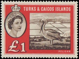 Turks & Caicos Islands #121-135, Complete Set(15), 1957-1960, Birds, Fish, Hi...