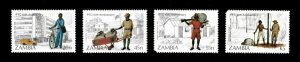 Zambia 1985 - Postal Service 10th Anniversary - Set of 4v - Scott 331-34 - MNH