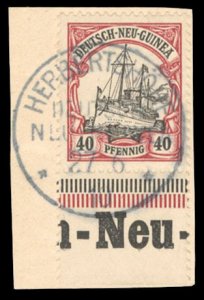 German Colonies, German New Guinea #13 Cat$21, 1901 40pf lake and black, used...