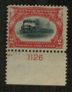 U.S. - 295 - Plate Number Single (1126) - Fine/Very Fine - Never Hinged