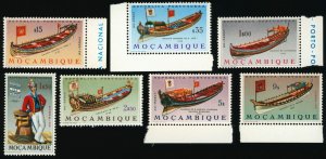 MOZAMBIQUE Sc 457-63 MNH -1964 - Portuguese Maritimes, 18-19th Cents.- COMPLETE