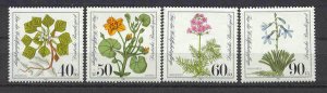 Germany B589-92 MNH Flowers SCV3.15