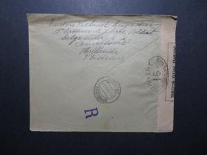 France 1917 POW Cover to Portugal / Light Creasing - Z11375