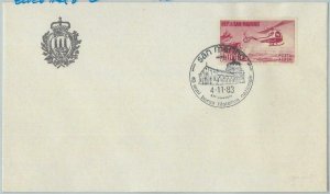 72188 - SAN MARINO - Postal History -  STAMP on Cover  - HELICOPTER  1973