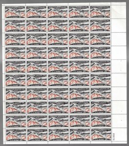 US 1107 - 3¢ Geophysical Year 1957 Sheet of 50 VF NH MNH.   FREE SHIPPING!!