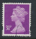 GB QE II Machin - SG Y1695   Used  31p  dull purple under flourescent light