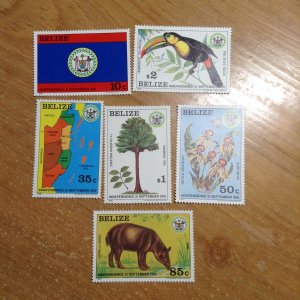 Belize  # 594-99  MNH