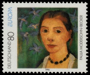 ✔️  GERMANY 1996 - EUROPA CEPT PAULA MODERSOHN-BECKER PAINTER - SC. 1926 MNH