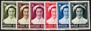 Belgium Stamps # B532-37 MNH VF Scott Value $65.00